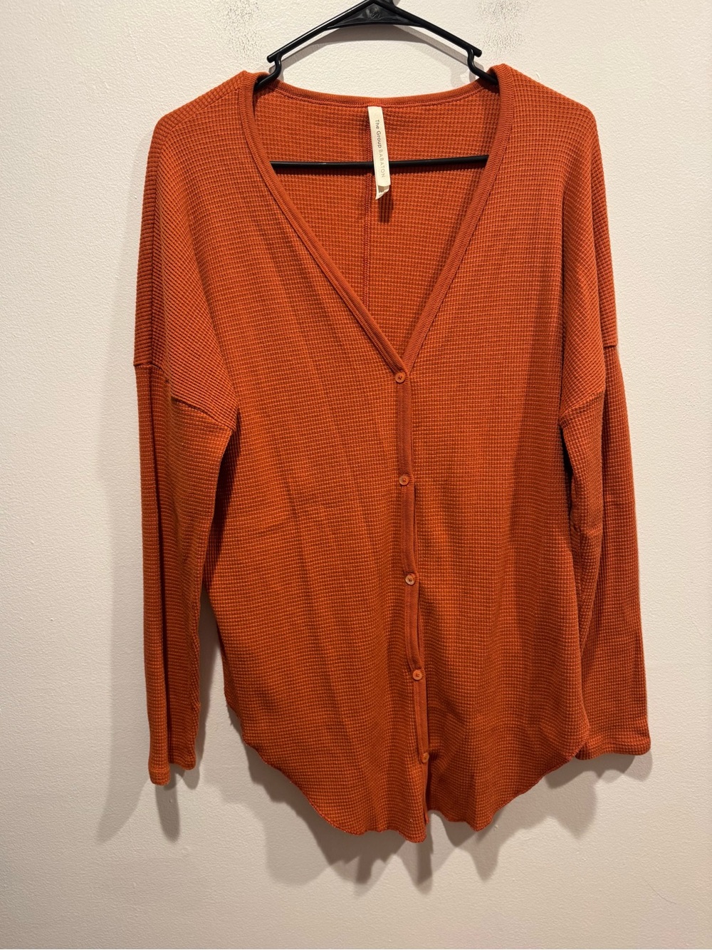 Babaton by Aritzia Taurus Waffle Knit Button Up Top